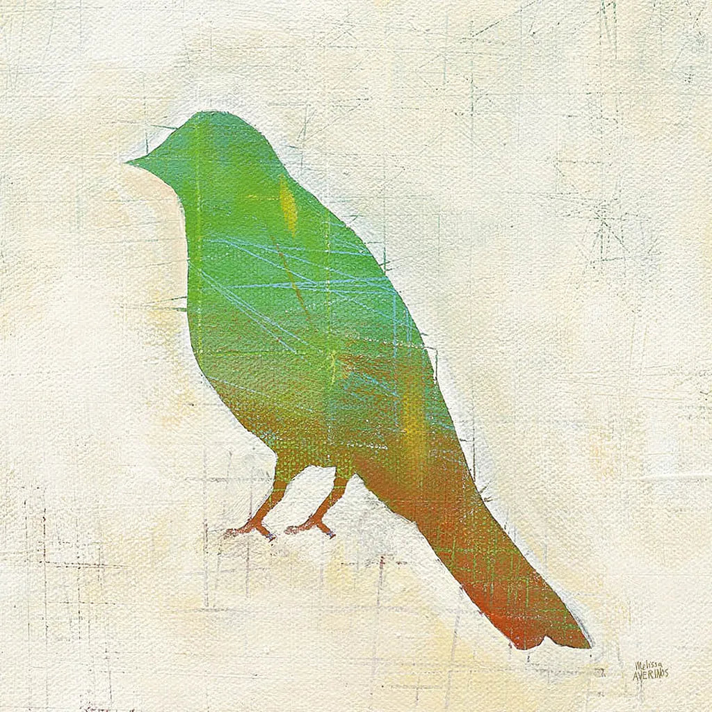 Flight Patterns Bird II by Melissa Averinos. SKU 25941a. Archival Giclee Fine art print for wall decor.