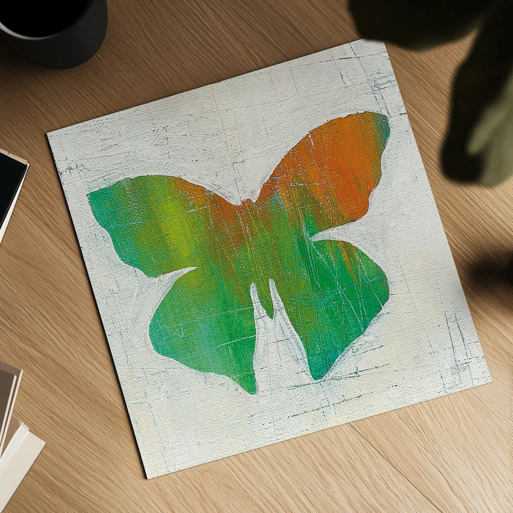 Flight Patterns Butterfly III by Melissa Averinos. Shown as a detailed flat fine art print, highlighting archival giclee quality. Available as an archival giclee rolled canvas, fine art paper, or poster print. SKU 25938a.
