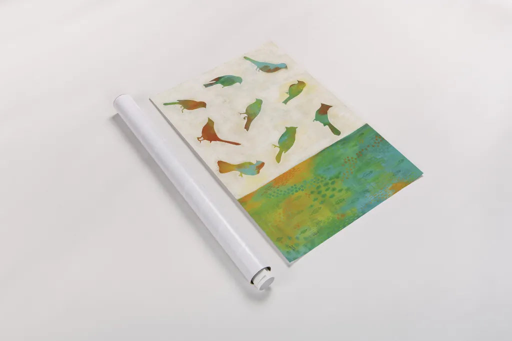 Flight Patterns I by Melissa Averinos. shown as a rolled paper print. Available as archival giclee rolled canvas, fine art paper, or poster print. SKU 25660i.