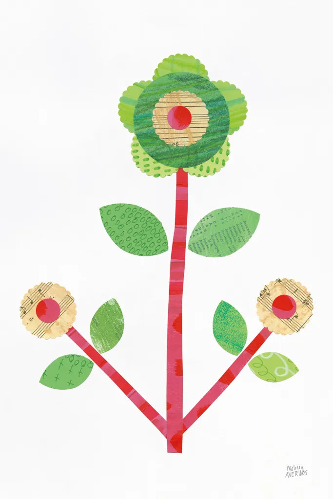 Flower Power I by Melissa Averinos. SKU 34028h. Archival Giclee Fine art print for wall decor.