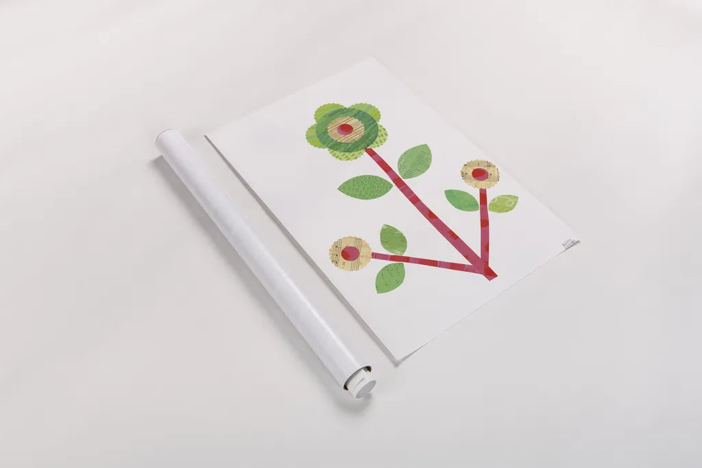 Flower Power I by Melissa Averinos. shown as a rolled paper print. Available as archival giclee rolled canvas, fine art paper, or poster print. SKU 34028h.