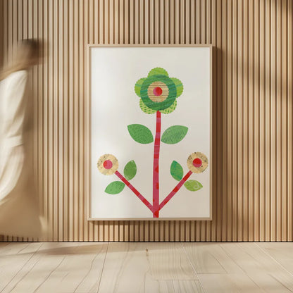 Flower Power I by Melissa Averinos. shown as over sized large wall art. Available as an archival giclee rolled canvas, fine art paper, or poster print. SKU 34028h.