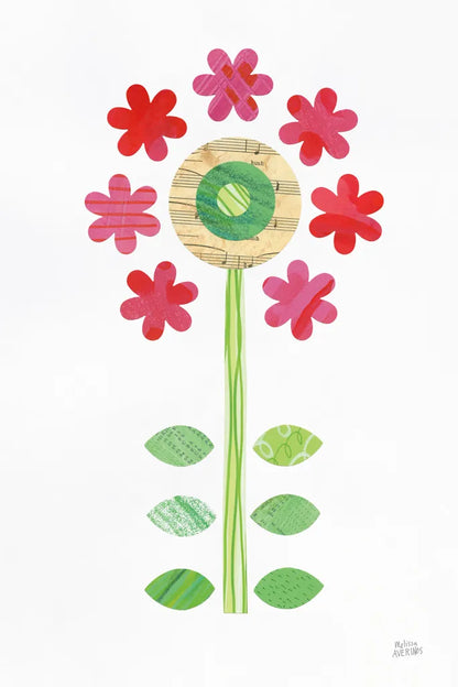 Flower Power III by Melissa Averinos. SKU 34030h. Archival Giclee Fine art print for wall decor.