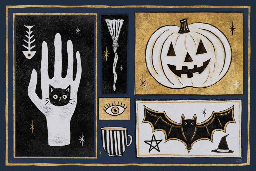 Frightfully Wicked I Dark by Melissa Averinos. SKU 65037i. Archival Giclee Fine art print for wall decor.