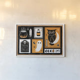 Frightfully Wicked II by Melissa Averinos. shown as a paper print in a white frame. Available as a archival giclee rolled canvas, fine art paper, or poster print. SKU 62790i.