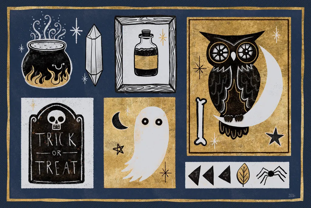 Frightfully Wicked II Dark by Melissa Averinos. SKU 65038i. Archival Giclee Fine art print for wall decor.