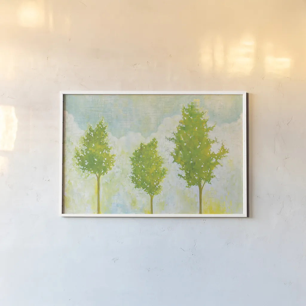 Golden Hour I by Melissa Averinos. shown as a paper print in a white frame. Available as a archival giclee rolled canvas, fine art paper, or poster print. SKU 27601i.