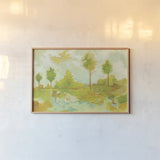 Golden Hour IV by Melissa Averinos. shown as a paper print in a natural frame. Available as a archival giclee rolled canvas, fine art paper, or poster print. SKU 28603i.