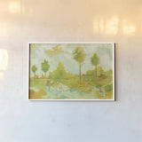 Golden Hour IV by Melissa Averinos. shown as a paper print in a white frame. Available as a archival giclee rolled canvas, fine art paper, or poster print. SKU 28603i.