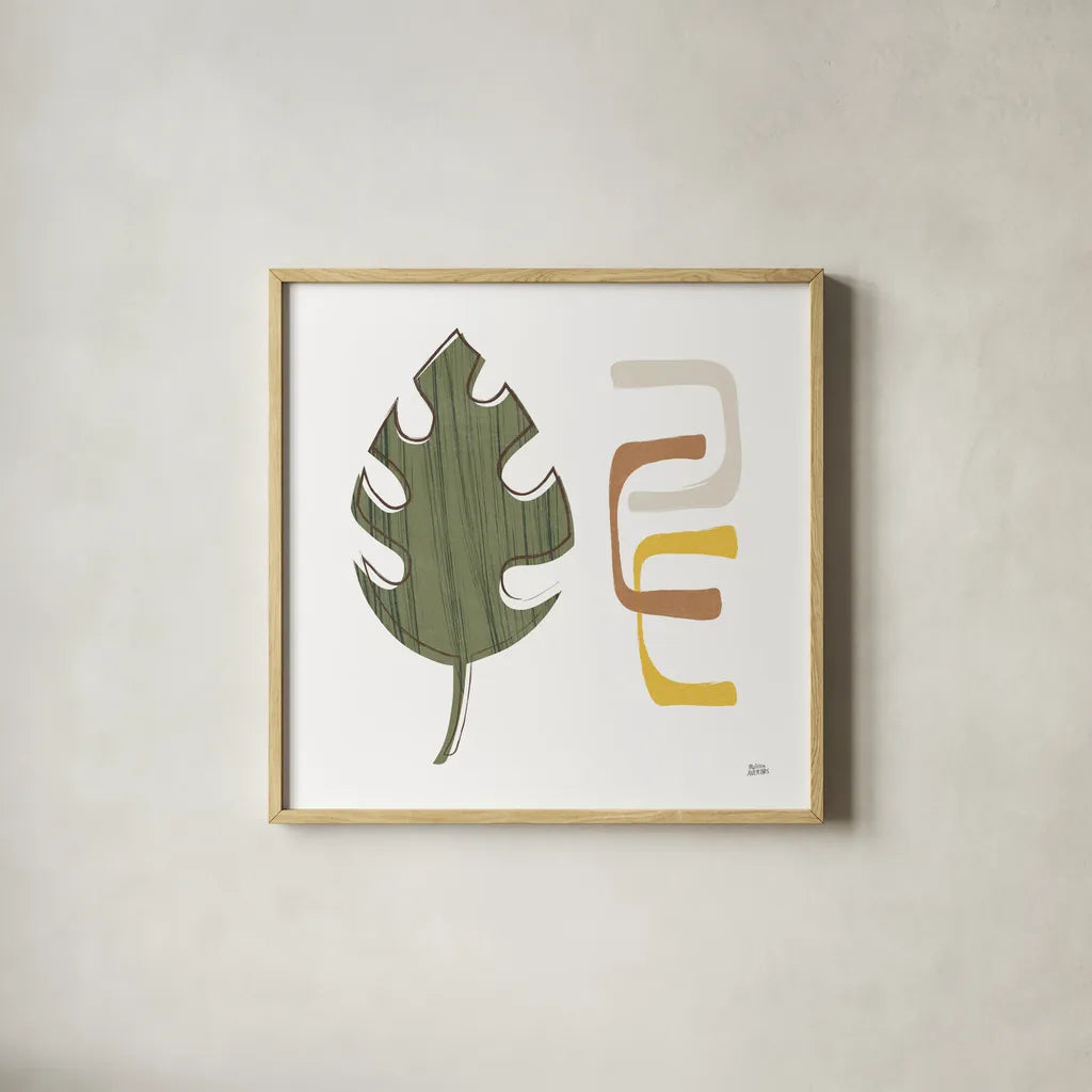 Good Nature I by Melissa Averinos. Shown in a natural wood glass frame for a timeless modern aesthetic. Available as an archival giclee rolled canvas, fine art paper, or poster print. SKU 57300a.