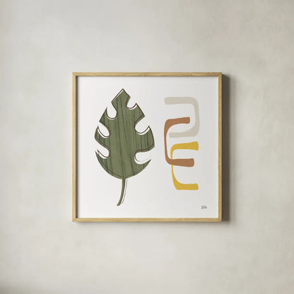 Good Nature I by Melissa Averinos. Shown in a natural wood glass frame for a timeless modern aesthetic. Available as an archival giclee rolled canvas, fine art paper, or poster print. SKU 57300a.