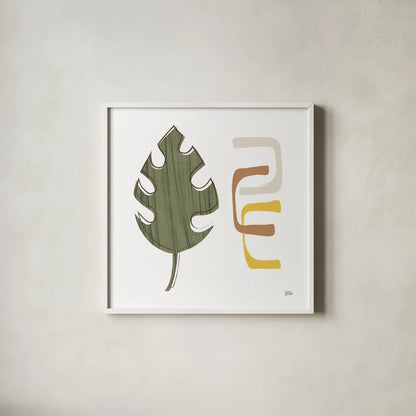 Good Nature I by Melissa Averinos. Shown in a crisp white glass frame for a clean and minimalist style. Available as an archival giclee rolled canvas, fine art paper, or poster print. SKU 57300a.