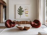 Good Nature I by Melissa Averinos. Shown as extra-large giant wall art in a modern living room. Available as an archival giclee rolled canvas, fine art paper, or poster print. SKU 57300a.