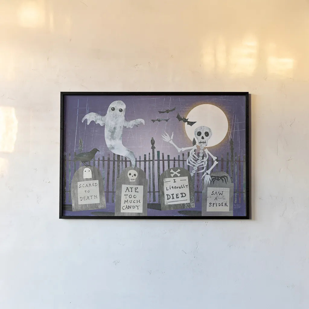 Gravetown V by Melissa Averinos. shown as a paper print in a black flame. Available as a archival giclee rolled canvas, fine art paper, or poster print. SKU 37420i.