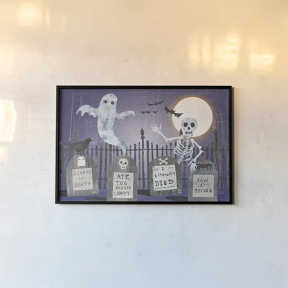 Gravetown V by Melissa Averinos. shown as a paper print in a black flame. Available as a archival giclee rolled canvas, fine art paper, or poster print. SKU 37420i.