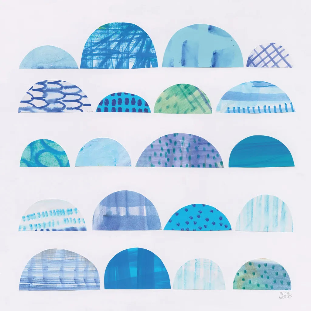 Half Moon Abstract I by Melissa Averinos. SKU 32875a. Archival Giclee Fine art print for wall decor.