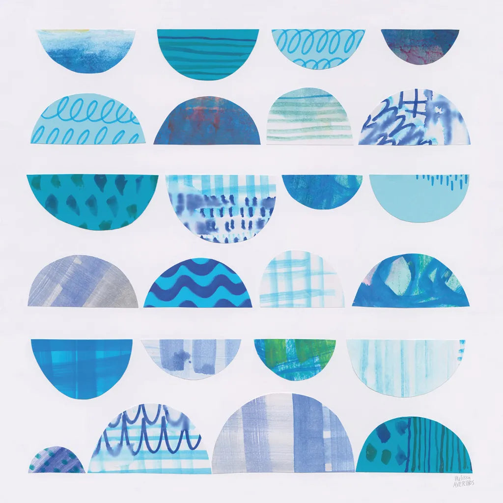 Half Moon Abstract II by Melissa Averinos. SKU 32876a. Archival Giclee Fine art print for wall decor.