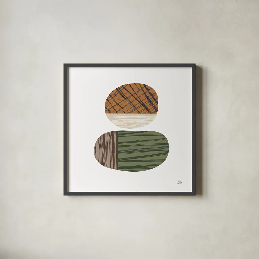 In Good Company II by Melissa Averinos. Shown in a sleek black glass frame for a contemporary gallery look. Available as an archival giclee rolled canvas, fine art paper, or poster print. SKU 57299a.