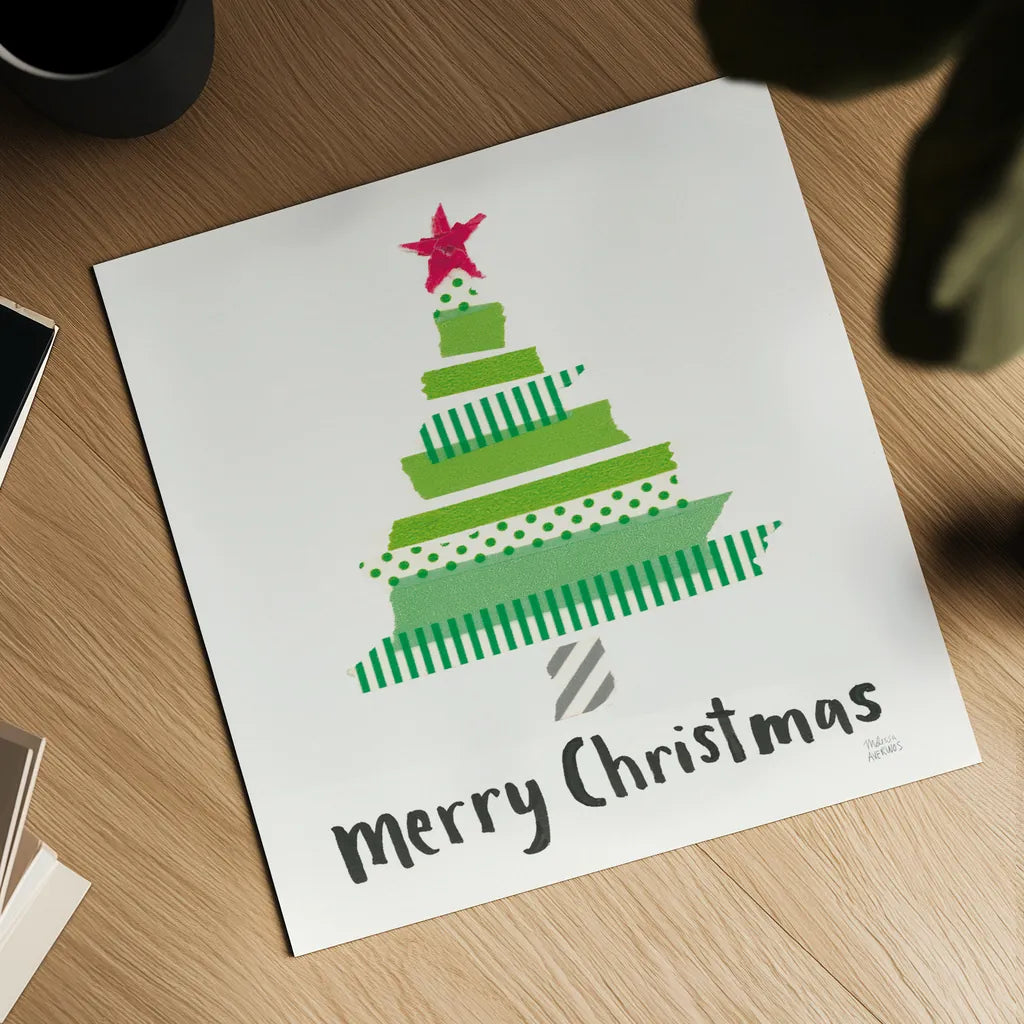 Joyful Season I by Melissa Averinos. Shown as a detailed flat fine art print, highlighting archival giclee quality. Available as an archival giclee rolled canvas, fine art paper, or poster print. SKU 35342a.