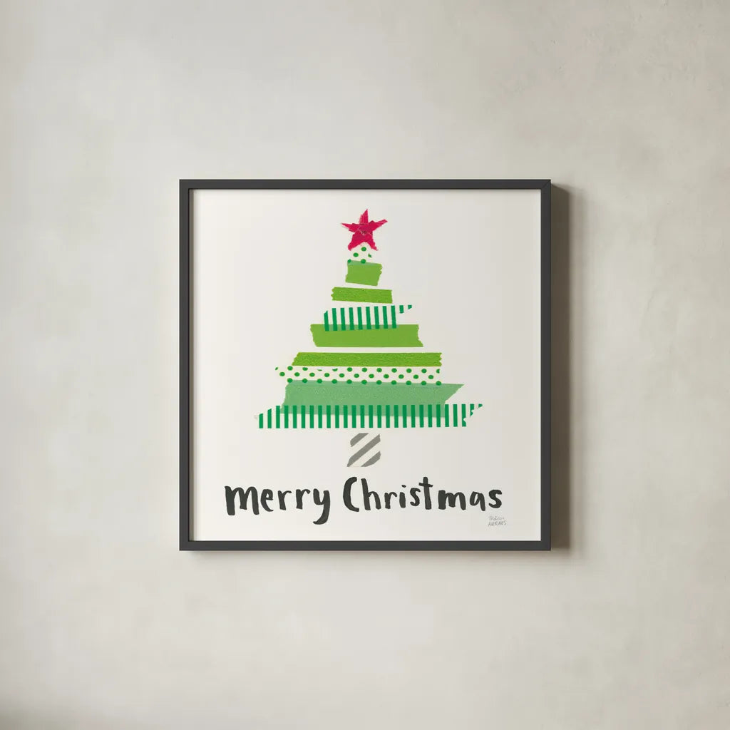 Joyful Season I by Melissa Averinos. Shown in a sleek black glass frame for a contemporary gallery look. Available as an archival giclee rolled canvas, fine art paper, or poster print. SKU 35342a.