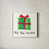 Joyful Season III by Melissa Averinos. Shown in a crisp white glass frame for a clean and minimalist style. Available as an archival giclee rolled canvas, fine art paper, or poster print. SKU 35344a.