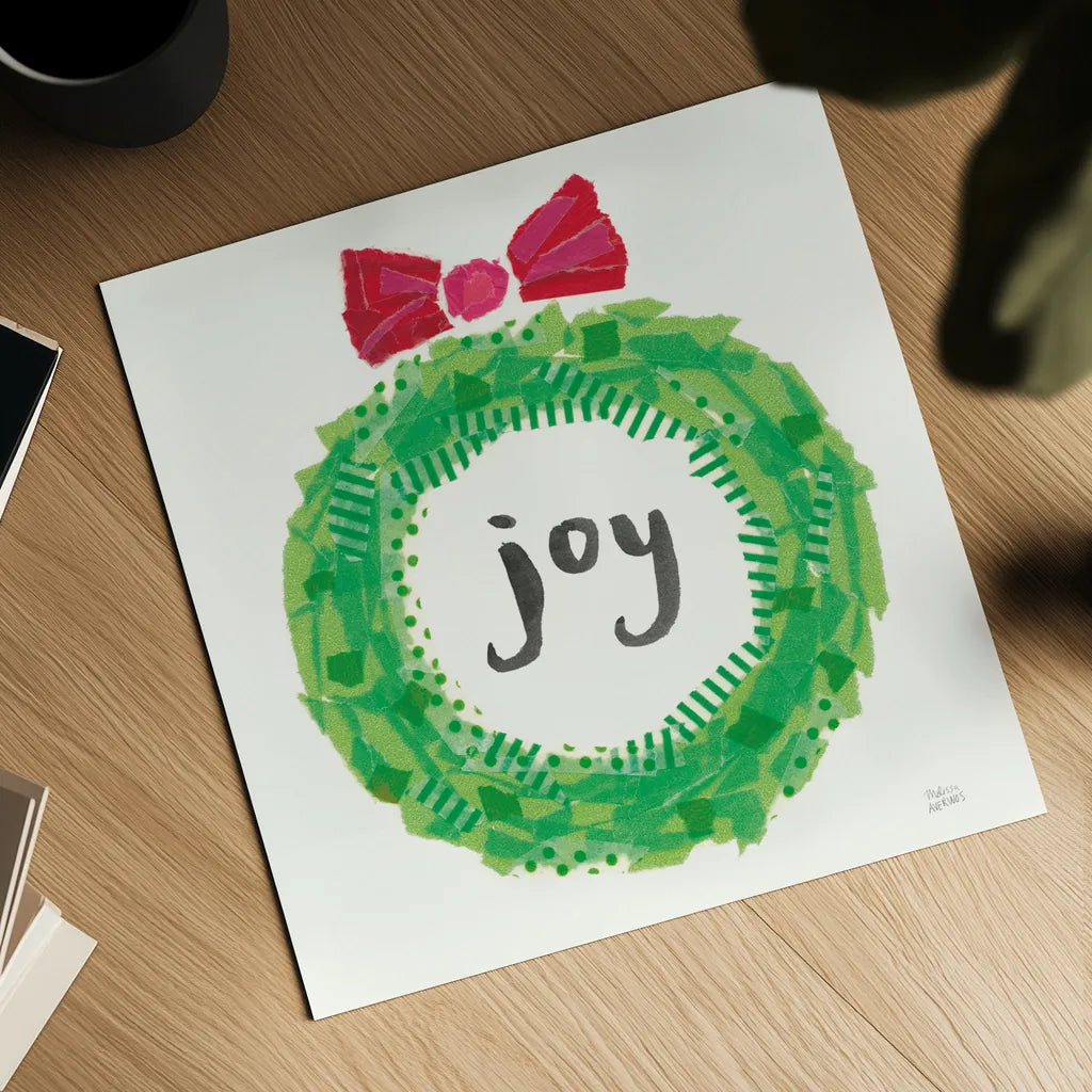 Joyful Season IV by Melissa Averinos. Shown as a detailed flat fine art print, highlighting archival giclee quality. Available as an archival giclee rolled canvas, fine art paper, or poster print. SKU 35345a.