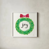 Joyful Season IV by Melissa Averinos. Shown in a crisp white glass frame for a clean and minimalist style. Available as an archival giclee rolled canvas, fine art paper, or poster print. SKU 35345a.