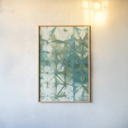Kanari IV by Melissa Averinos. shown as a paper print in a natural frame. Available as a archival giclee rolled canvas, fine art paper, or poster print. SKU 42877h.