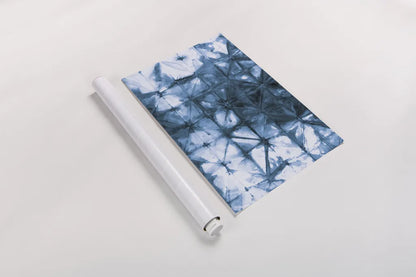 Kanari IV Indigo by Melissa Averinos. shown as a rolled paper print. Available as archival giclee rolled canvas, fine art paper, or poster print. SKU 43116h.