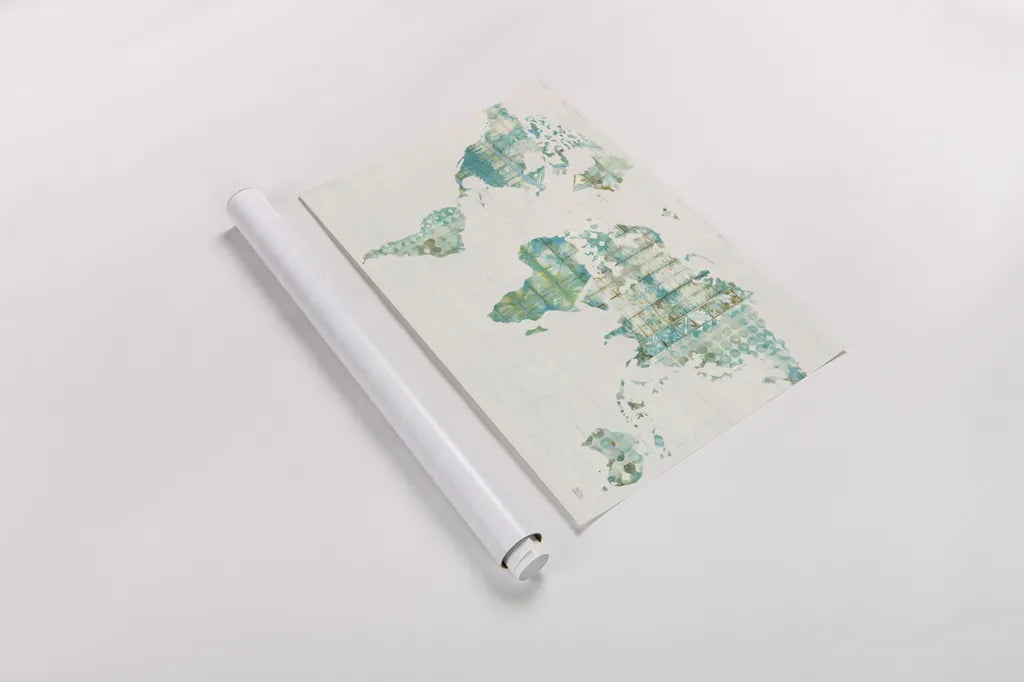 Kanari Map by Melissa Averinos. shown as a rolled paper print. Available as archival giclee rolled canvas, fine art paper, or poster print. SKU 43215i.