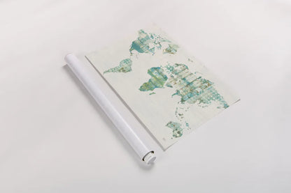 Kanari Map by Melissa Averinos. shown as a rolled paper print. Available as archival giclee rolled canvas, fine art paper, or poster print. SKU 43215i.