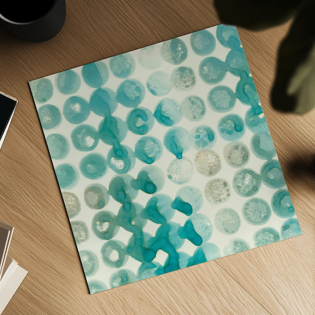 Kanari Square I by Melissa Averinos. Shown as a detailed flat fine art print, highlighting archival giclee quality. Available as an archival giclee rolled canvas, fine art paper, or poster print. SKU 42880a.