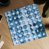 Kanari Square II Indigo by Melissa Averinos. Shown as a detailed flat fine art print, highlighting archival giclee quality. Available as an archival giclee rolled canvas, fine art paper, or poster print. SKU 43112a.