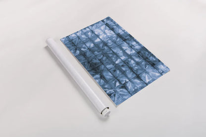 Kanari V Indigo by Melissa Averinos. shown as a rolled paper print. Available as archival giclee rolled canvas, fine art paper, or poster print. SKU 43117h.