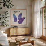 Kitchen Garden I by Melissa Averinos. Shown in a natural wood frame in a cozy modern living room. Available as an archival giclee rolled canvas, fine art paper, or poster print. SKU 33384a.