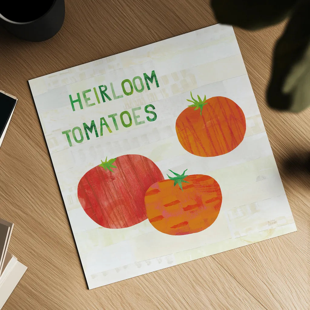 Kitchen Garden II v2 by Melissa Averinos. Shown as a detailed flat fine art print, highlighting archival giclee quality. Available as an archival giclee rolled canvas, fine art paper, or poster print. SKU 56979a.