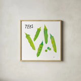 Kitchen Garden III by Melissa Averinos. Shown in a natural wood glass frame for a timeless modern aesthetic. Available as an archival giclee rolled canvas, fine art paper, or poster print. SKU 33386a.