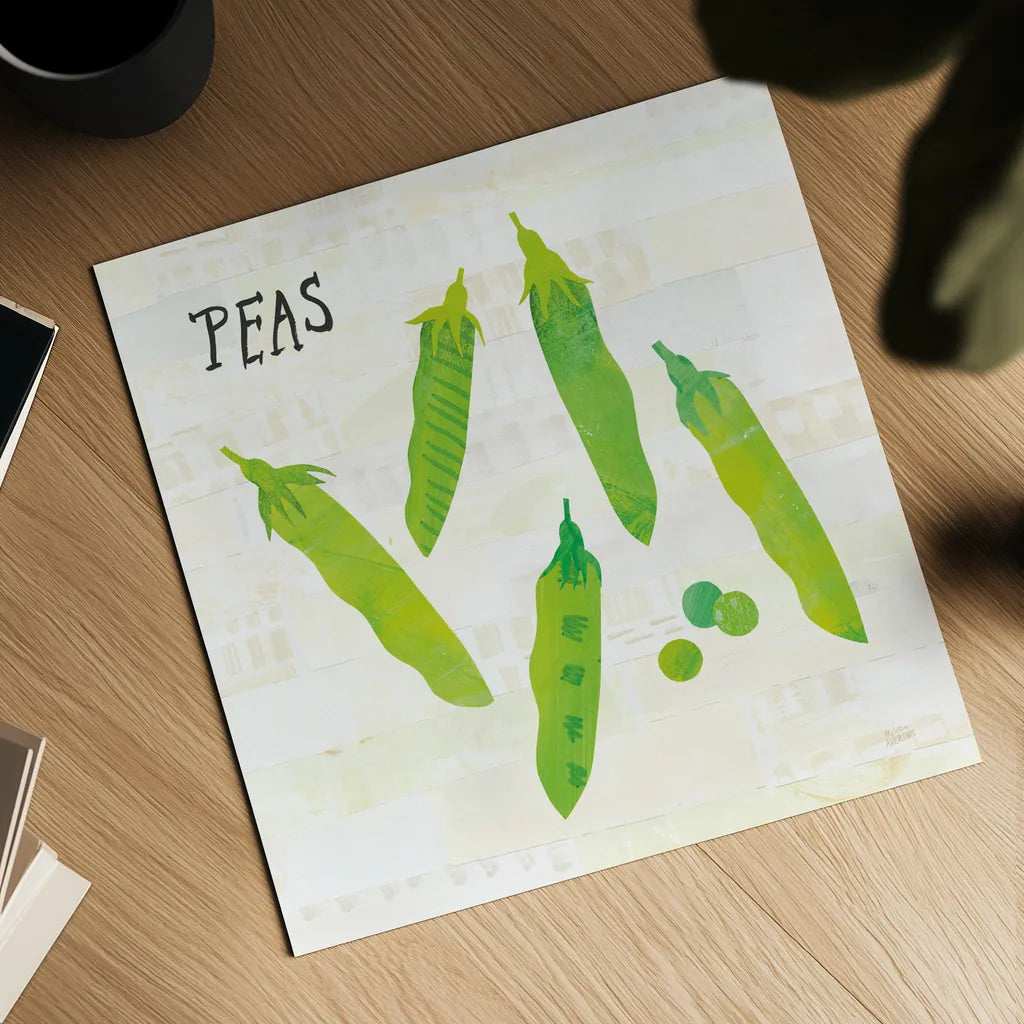 Kitchen Garden III Cream by Melissa Averinos. Shown as a detailed flat fine art print, highlighting archival giclee quality. Available as an archival giclee rolled canvas, fine art paper, or poster print. SKU 35524a.