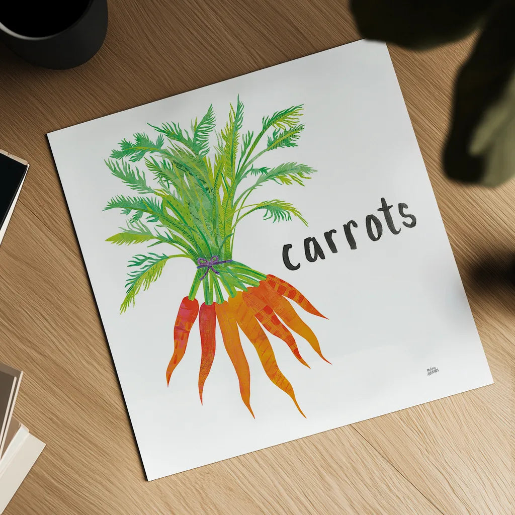 Kitchen Garden IV by Melissa Averinos. Shown as a detailed flat fine art print, highlighting archival giclee quality. Available as an archival giclee rolled canvas, fine art paper, or poster print. SKU 33387a.