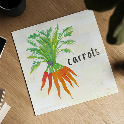 Kitchen Garden IV Cream by Melissa Averinos. Shown as a detailed flat fine art print, highlighting archival giclee quality. Available as an archival giclee rolled canvas, fine art paper, or poster print. SKU 35525a.