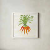 Kitchen Garden IV No Words by Melissa Averinos. Shown in a crisp white glass frame for a clean and minimalist style. Available as an archival giclee rolled canvas, fine art paper, or poster print. SKU 68114a.