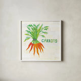 Kitchen Garden IV v2 by Melissa Averinos. Shown in a crisp white glass frame for a clean and minimalist style. Available as an archival giclee rolled canvas, fine art paper, or poster print. SKU 56981a.