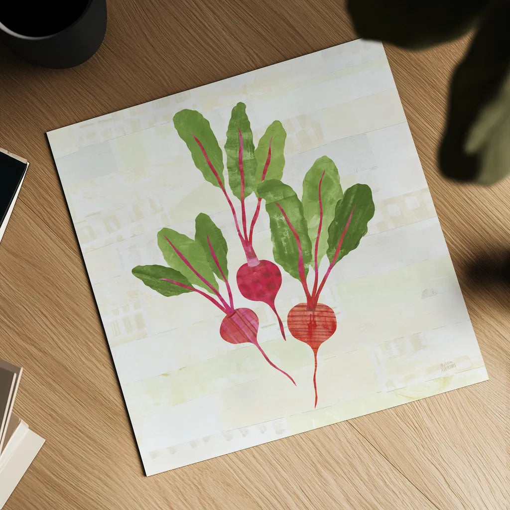 Kitchen Garden V No Words by Melissa Averinos. Shown as a detailed flat fine art print, highlighting archival giclee quality. Available as an archival giclee rolled canvas, fine art paper, or poster print. SKU 68115a.