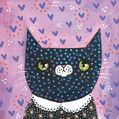 Kooky Cat I by Melissa Averinos. SKU 86836a. Archival Giclee Fine art print for wall decor.