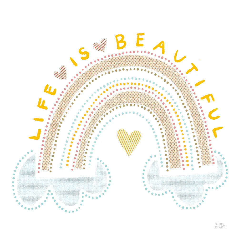 Life is Beautiful by Melissa Averinos. SKU 59988a. Archival Giclee Fine art print for wall decor.