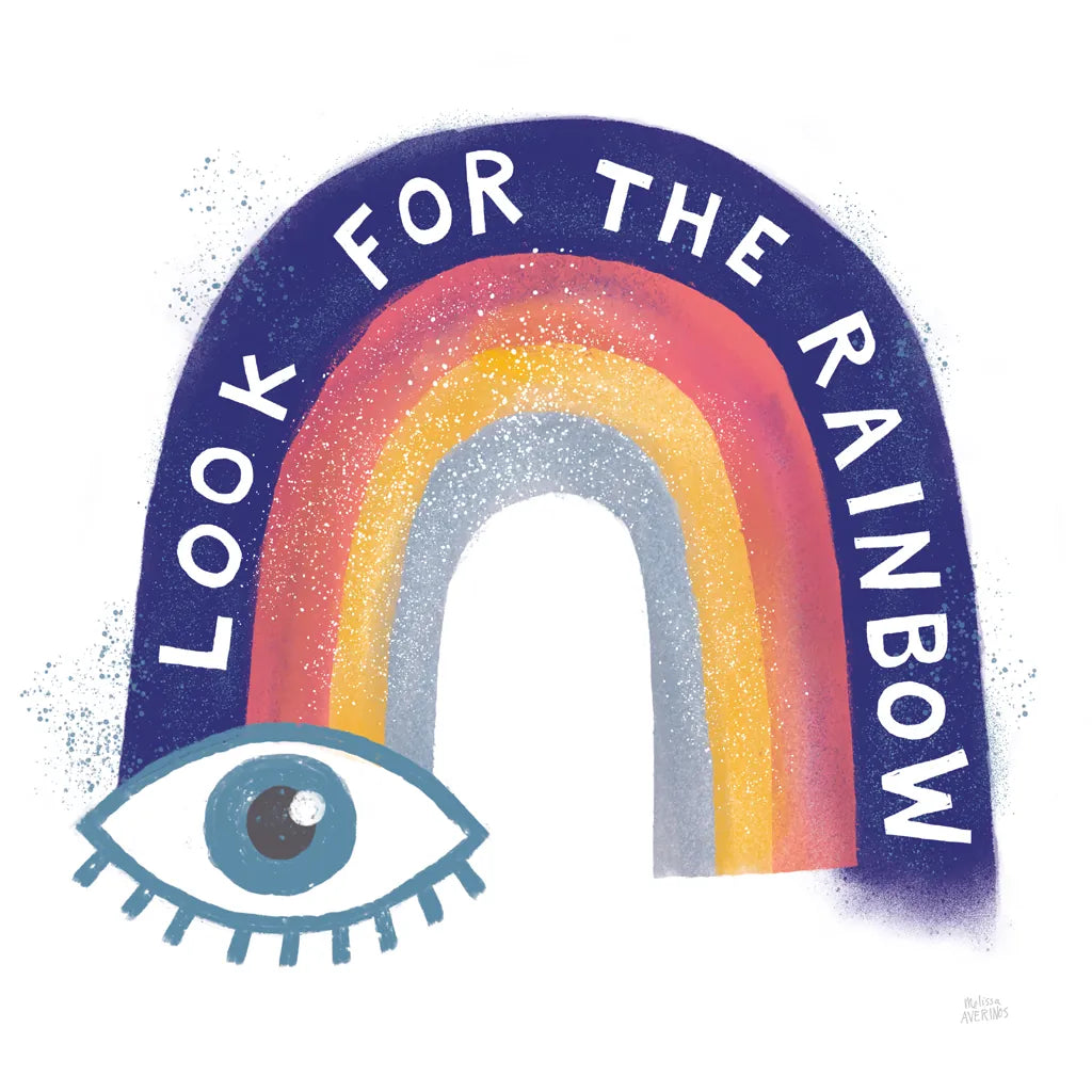 Look For the Rainbow by Melissa Averinos. SKU 59978a. Archival Giclee Fine art print for wall decor.
