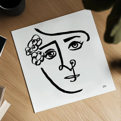 Making Faces III Crop by Melissa Averinos. Shown as a detailed flat fine art print, highlighting archival giclee quality. Available as an archival giclee rolled canvas, fine art paper, or poster print. SKU 54521a.