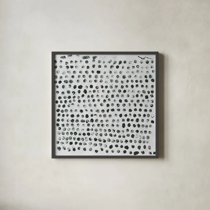 Markmaking Elements I by Melissa Averinos. Shown in a sleek black glass frame for a contemporary gallery look. Available as an archival giclee rolled canvas, fine art paper, or poster print. SKU 28961a.