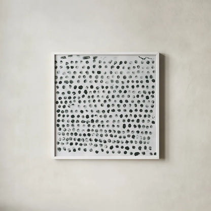 Markmaking Elements I by Melissa Averinos. Shown in a crisp white glass frame for a clean and minimalist style. Available as an archival giclee rolled canvas, fine art paper, or poster print. SKU 28961a.