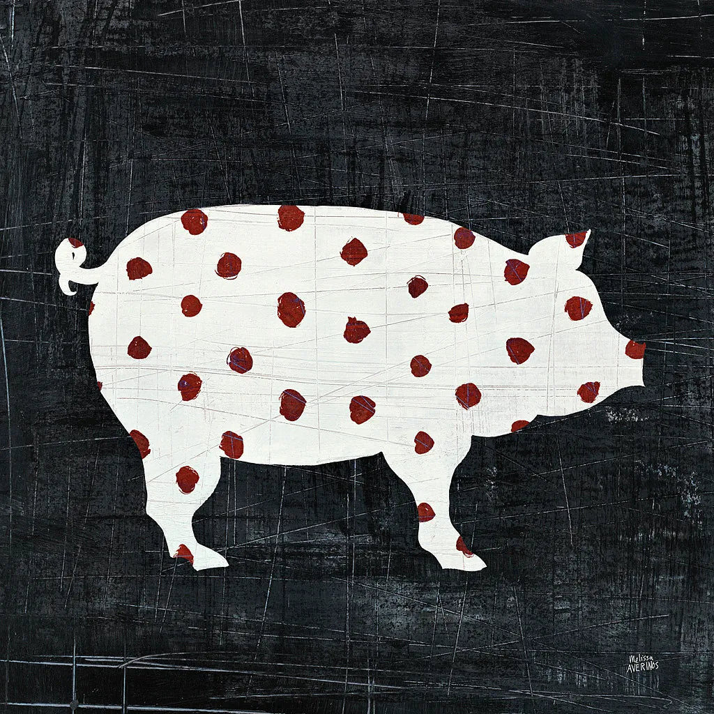 Modern Americana Farm I by Melissa Averinos. SKU 25103a. Archival Giclee Fine art print for wall decor.